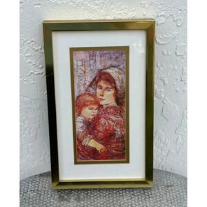 Edna Hible Mother and Child Signed Limited Edition Art Print Cora and Linda